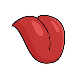 Obraz premium tongue illustration