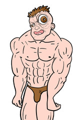 ugly muscle man