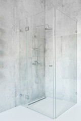 Concrete waterfall will bring relax