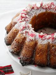 Christmas spice cake closeup