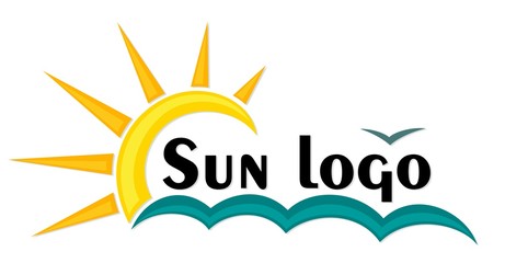 Logo sun and sea. 