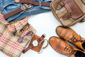 Men's casual outfits with accessories