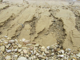 Arrière plan sable et galets 6