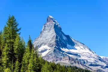 Foto op Plexiglas anti-reflex Matterhorn Matterhorn - beautiful landscape of Zermatt, Switzerland