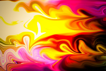 Colorful abstract drawing - background is partially blurred. Ton