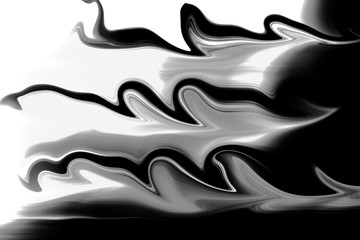 Colorful abstract drawing - background is partially blurred. Ton