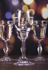 Alcohol set with background