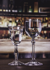Alcohol set with background
