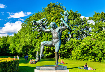 Vigeland sculpture installations in Frogner Park - Oslo © Leonid Andronov