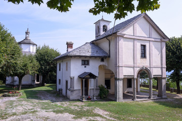 The sanctuary of Ghiffa on Italy