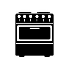 Stove icon. Flat design. Vector illustration