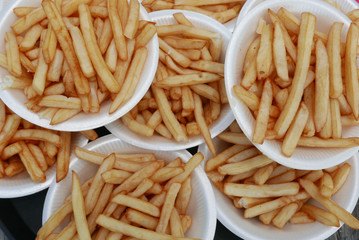 assiettes de frites