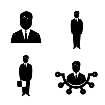 Isolated business icons