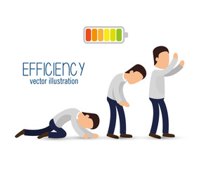 icon efficient management design isolated vector illustration eps 10