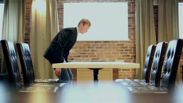 Businessman have come to a meeting.