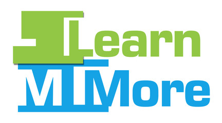 Learn More Green Blue Abstract Stripes 