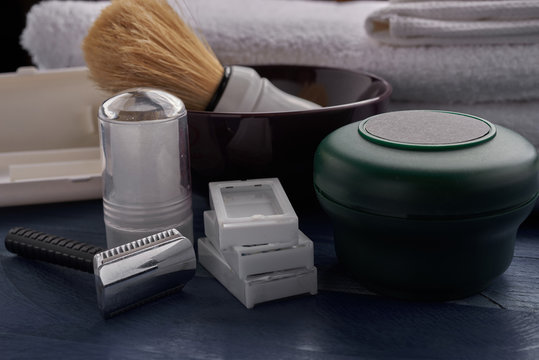 products for male shaving vintage