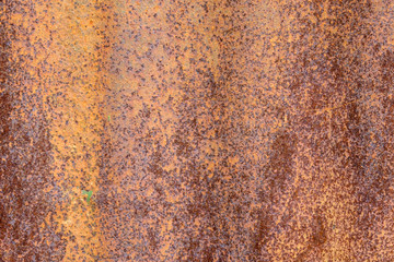Detail of Rusty Corrugated Iron texture and patterns