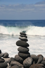 Steinmännchen am Strand