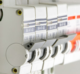 Circuit breakers installed in the room