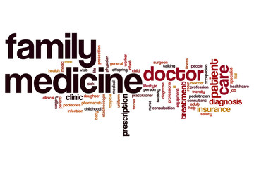 Family medicine word cloud