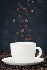 Flying coffee beans