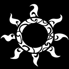 татуировка солнце полинезия