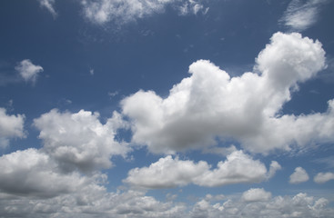 White clouds in the sky