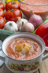 Gazpacho typical food spanish
