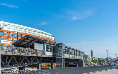 Obraz premium Hamburg U Bahn Station Baumwall