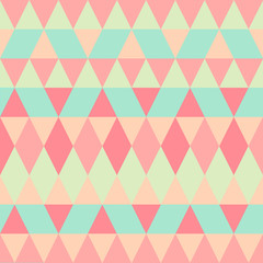 Seamless colorful abstract triangles pattern.