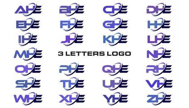 3 letters modern generic swoosh logo AHE, BHE, CHE, DHE, EHE, FHE, GHE, HHE, IHE, JHE, KHE, LHE, MHE, NHE, OHE, PHE, QHE, RHE, SHE, THE, UHE, VHE, WHE, XHE, YHE, ZHE