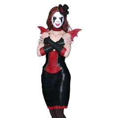 ホラーメイクアップの女性