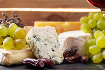 a selection of fine cheese