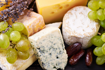 a selection of fine cheese