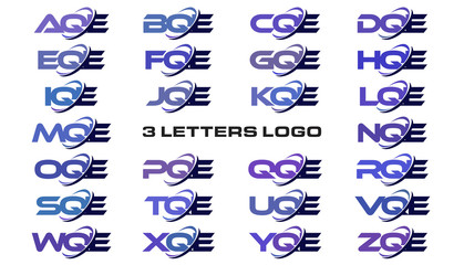 3 letters modern generic swoosh logo AQE, BQE, CQE, DQE, EQE, FQE, GQE, HQE, IQE, JQE, KQE, LQE, MQE, NQE, OQE, PQE, QQE, RQE, SQE, TQE, UQE, VQE, WQE, XQE, YQE, ZQE