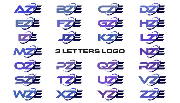 3 letters modern generic swoosh logo AZE, BZE, CZE, DZE, EZE, FZE, GZE, HZE, IZE, JZE, KZE, LZE, MZE, NZE, OZE, PZE, QZE, RZE, SZE, TZE, UZE, VZE, WZE, XZE, YZE, ZZE