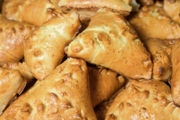 croissant bread on buffet line
