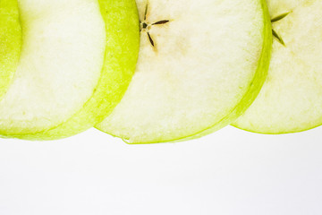 Sliced Green Apple