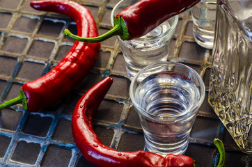 vodka with pepper