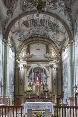 Fototapeta na wymiar Interiors of the church, Sanctuary of Atotonilco, San Miguel de