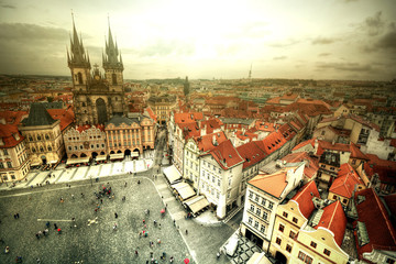 Obraz premium View of Old Town in Prague.
