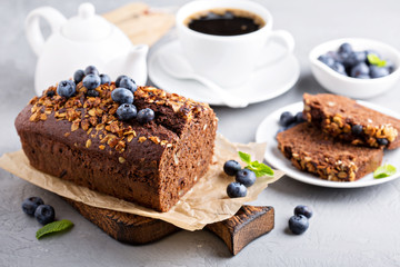 Chocolate whole wheat quick bread