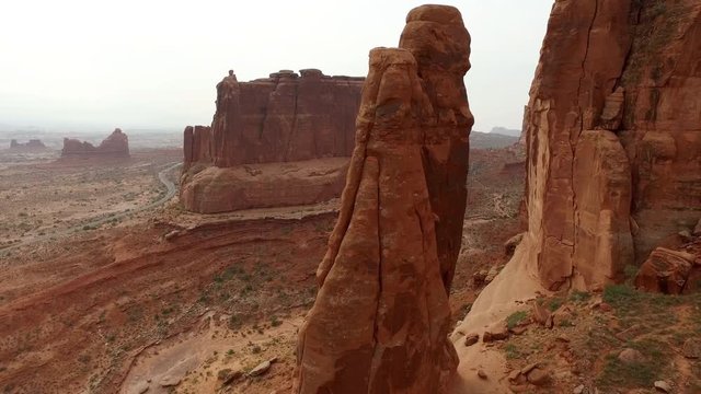 Arches National Park aerial view