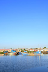 Fototapeta premium Fishing boats in the harbour