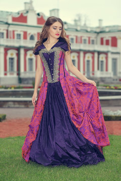 Girl In A Classic Ball Gown