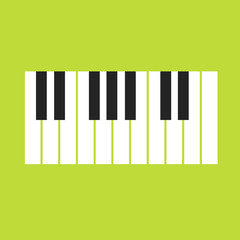 Fototapeta premium Piano vector for World Music Day with nice and creative illustration in a background.