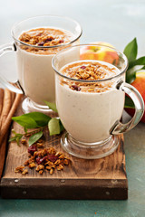 Apple pie smoothie with cinnamon