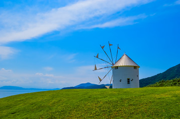 小豆島オリーブ公園の風車