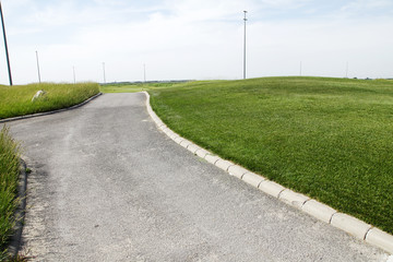 Fototapeta na wymiar The golf course landscape